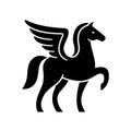 Pegasus logo template Royalty Free Stock Photo