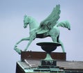 Pegasus on rooftop of concert house Gendarmen