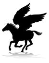 Pegasus Silhouette Mythological Winged Horse