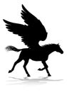 Pegasus Silhouette Mythological Winged Horse