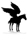 Pegasus Silhouette Mythological Winged Horse