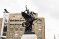 The Pegasus Statue in front of Palacio de Bellas Artes, a prominent cultural center in Mexico City