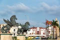 Pegasus Statues in Cartagena