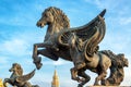Pegasus Statues Closeup Royalty Free Stock Photo