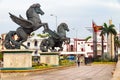 Pegasus Statues in Cartagena.