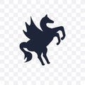 Pegasus transparent icon. Pegasus symbol design from Fairy tale Royalty Free Stock Photo