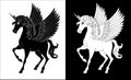 Pegasus Unicorn Wings Horn Horse Animal Cartoon