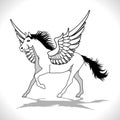 Pegasus Winged Stallion Royalty Free Stock Photo