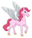 Pegasus Wings Horse Cartoon Animal Illustration