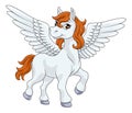 Pegasus Wings Horse Cartoon Animal Illustration