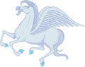 Blue Pegasus in proud flight