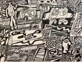 Peggy Guggenheim collection, Memoration XXIII by Jean Dubuffet, in Venice, Italy