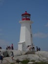 Peggy`s Cove Lighthouse Royalty Free Stock Photo