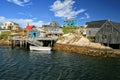 Peggy`s Cove Nova Scotia Red Blue Green