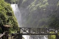 Peguche waterfall near Otavalo - Ecuador Royalty Free Stock Photo