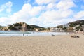 Peguera beach panorama and Mediterranean Sea on Majorca