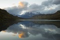 Pehoe lake and Guernos mountains landscape, national park Torres del Paine, Patagonia, Chile, South America Royalty Free Stock Photo