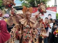 Pekalongan batik crafts, Central Java, also enliven the carnival Royalty Free Stock Photo