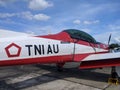 Pekanbaru, Indonesia - 05-28-2023: airplane from TNI AU parked for appearance.