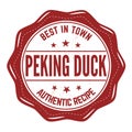 Peking duck grunge rubber stamp