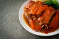 Peking duck or Roasted duck in Chinese style Royalty Free Stock Photo