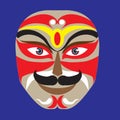 Peking opera mask makeup Royalty Free Stock Photo