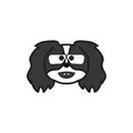 Pekingese, emoji, botanist multicolored icon. Signs and symbols icon can be used for web, logo, mobile app, UI UX