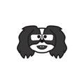 Pekingese, emoji, botanist multicolored icon. Signs and symbols icon can be used for web, logo, mobile app, UI UX