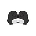 Pekingese, emoji, frustrated multicolored icon. Signs and symbols icon can be used for web, logo, mobile app, UI UX