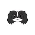 Pekingese, emoji, irritated multicolored icon. Signs and symbols icon can be used for web, logo, mobile app, UI UX