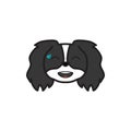 Pekingese, emoji, sweat smile multicolored icon. Signs and symbols icon can be used for web, logo, mobile app, UI UX