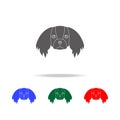 Pekingese face icon. Elements of dogs multi colored icons. Premium quality graphic design icon. Simple icon for websites, web desi Royalty Free Stock Photo