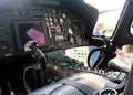 Malaysian Royal Navy helicopter cockpit displayed during the 85th Malaysian