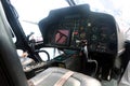 Malaysian Royal Navy helicopter cockpit displayed during the 85th Malaysian