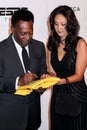 Pele and Marcia Aoki