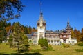 Peles Castle panorama in Sinaia, Romania 5 Royalty Free Stock Photo