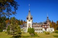 Peles Castle panorama in Sinaia, Romania 6 Royalty Free Stock Photo