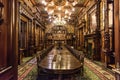 Interior of Peles Castle Museum in Romania Royalty Free Stock Photo