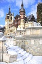 Peles castle, Sinaia-Romania Royalty Free Stock Photo