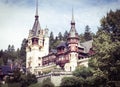 Pelesh castle. Romania Royalty Free Stock Photo