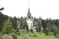 Pelesh Castle - the romanian king`s summer residence Royalty Free Stock Photo