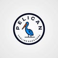 Pelican logo line art design graphic inspiration