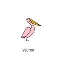 Pelican bird icon Royalty Free Stock Photo