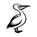Pelican bird icon. Royalty Free Stock Photo
