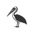 Pelican bird icon Royalty Free Stock Photo