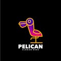 Pelican colorful Royalty Free Stock Photo