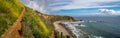 Pelican Cove Super Bloom Panorama Royalty Free Stock Photo