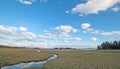 Pelican Creek at sunset in Yellowstone National Park in Wyoming Royalty Free Stock Photo