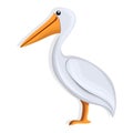 Pelican icon, cartoon style Royalty Free Stock Photo