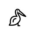 Pelican Icon Royalty Free Stock Photo